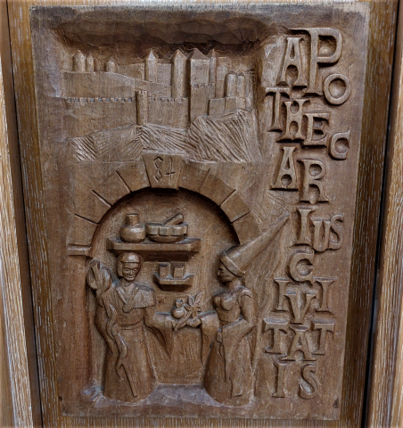 L'Apothicaire au Moyen-âge.