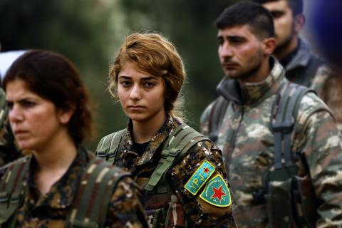 Armée kurde.
