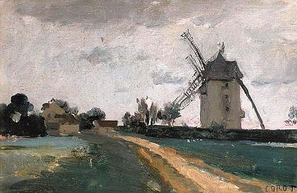 Les moulins jumeaux de Corot.